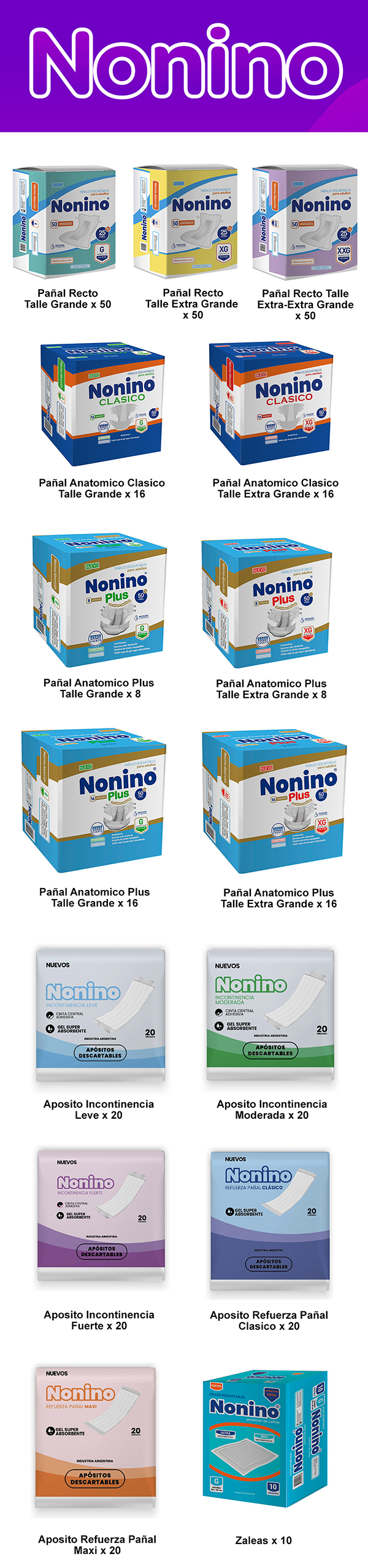 Pañales Nonino